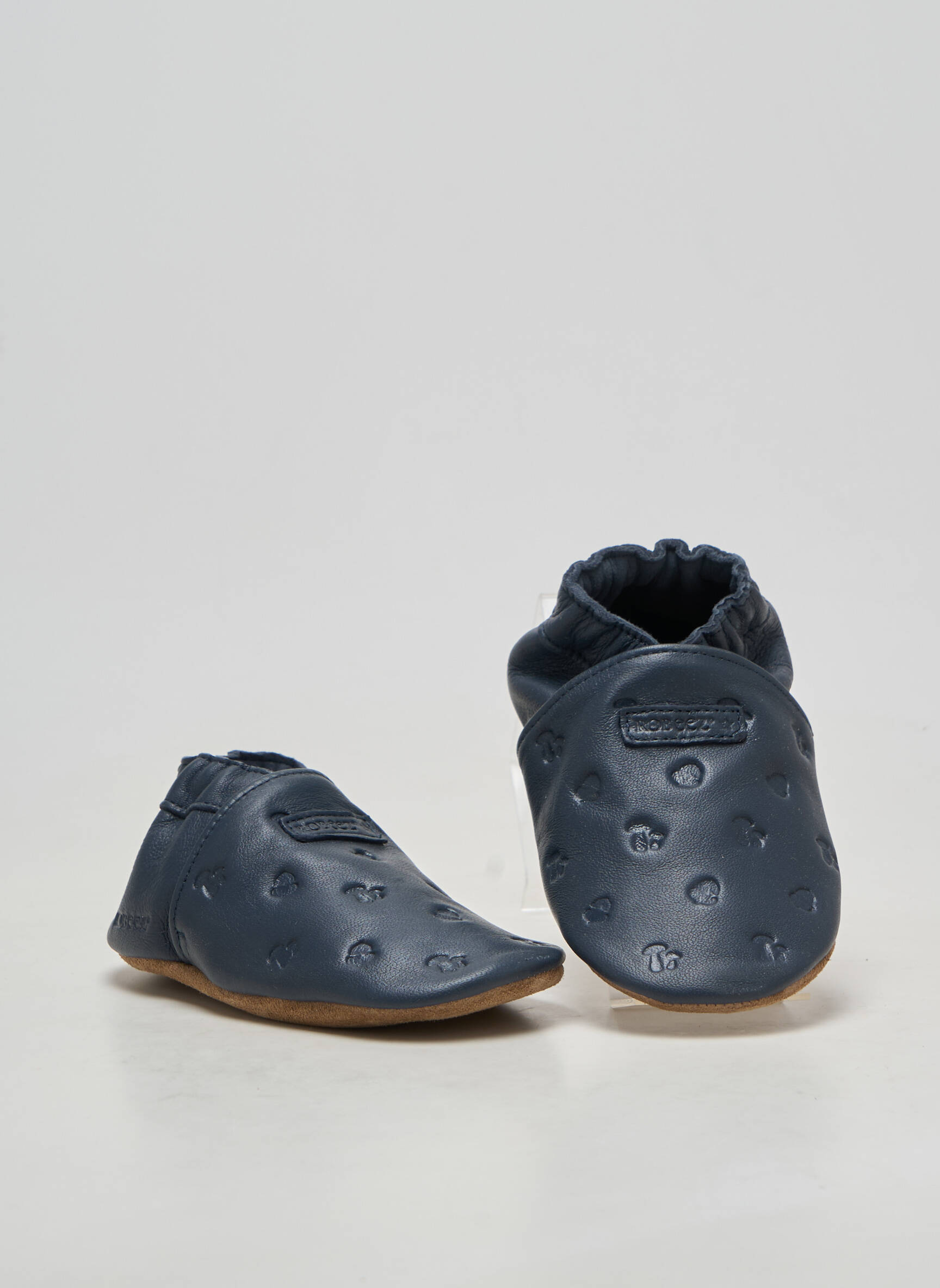 Papuci/pantofi de casă material neted vârf rotund albastru ROBEEZ băiat