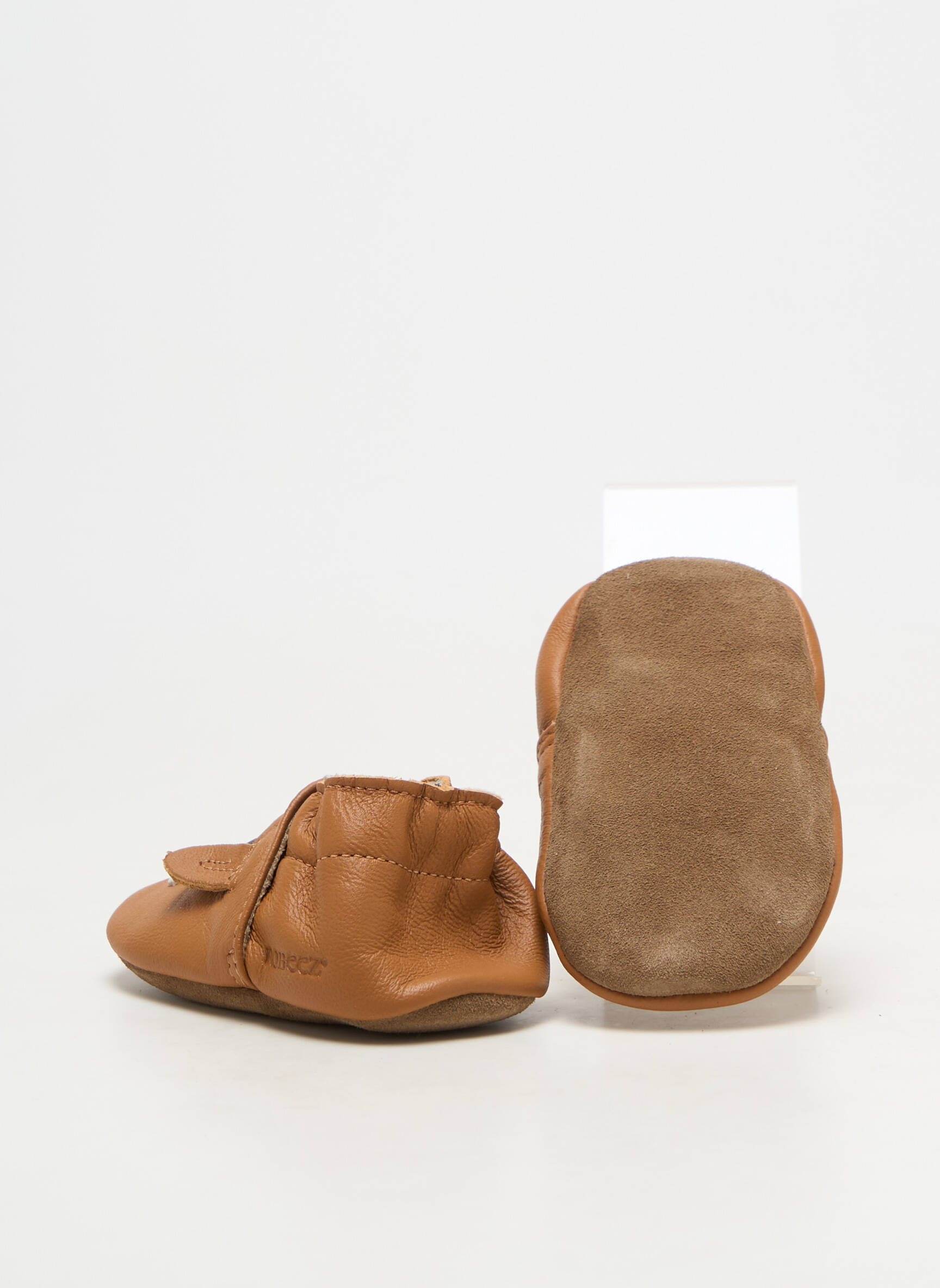 Papuci/pantofi de casă material neted vârf rotund maro ROBEEZ băiat