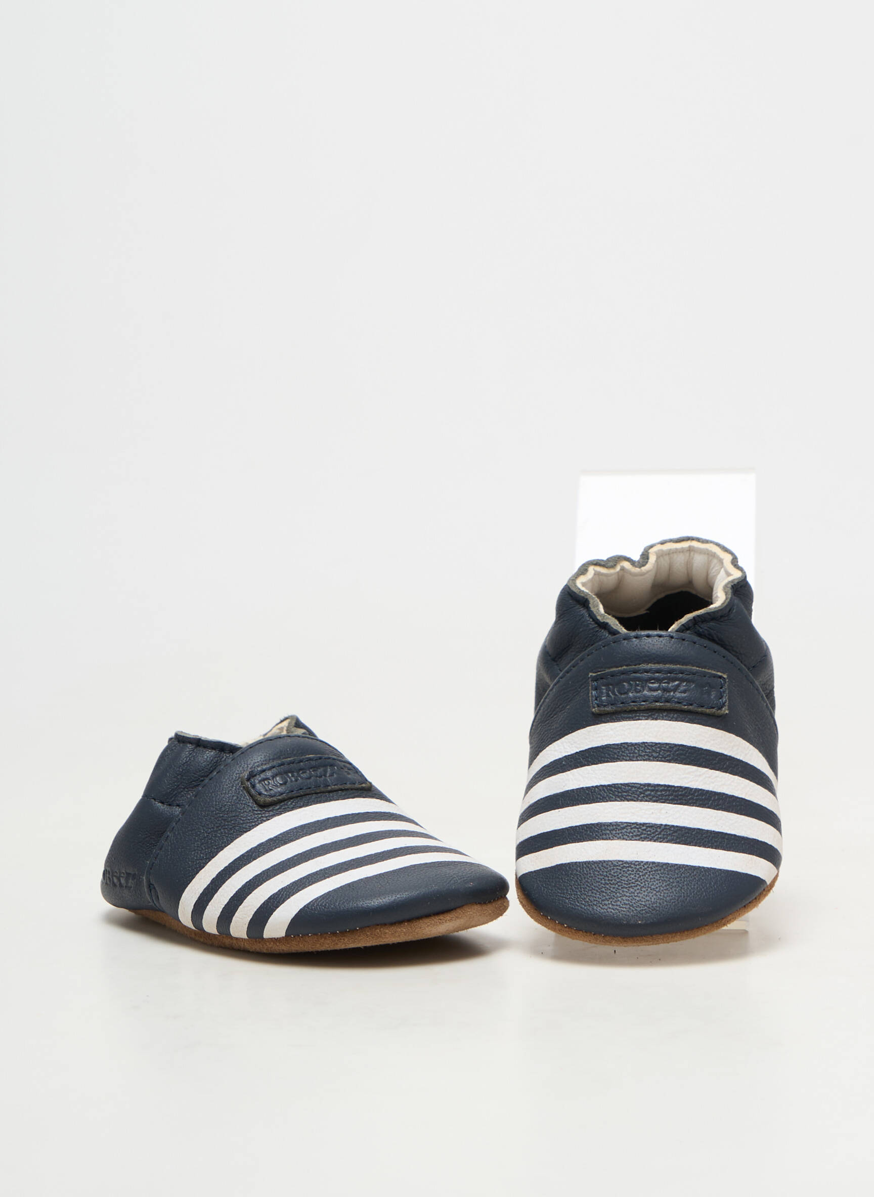 Papuci/pantofi de casă material neted vârf rotund albastru ROBEEZ băiat