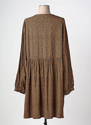 Rochie midi mâneci lungi mâneci lungi maro LOSAN femeie