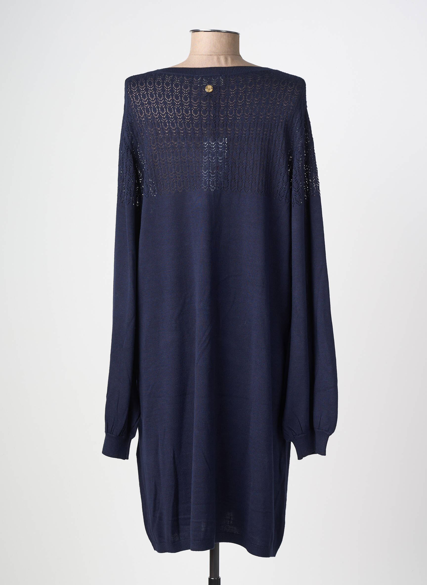 Rochie midi mâneci lungi mâneci lungi albastru LOLA ESPELETA femeie