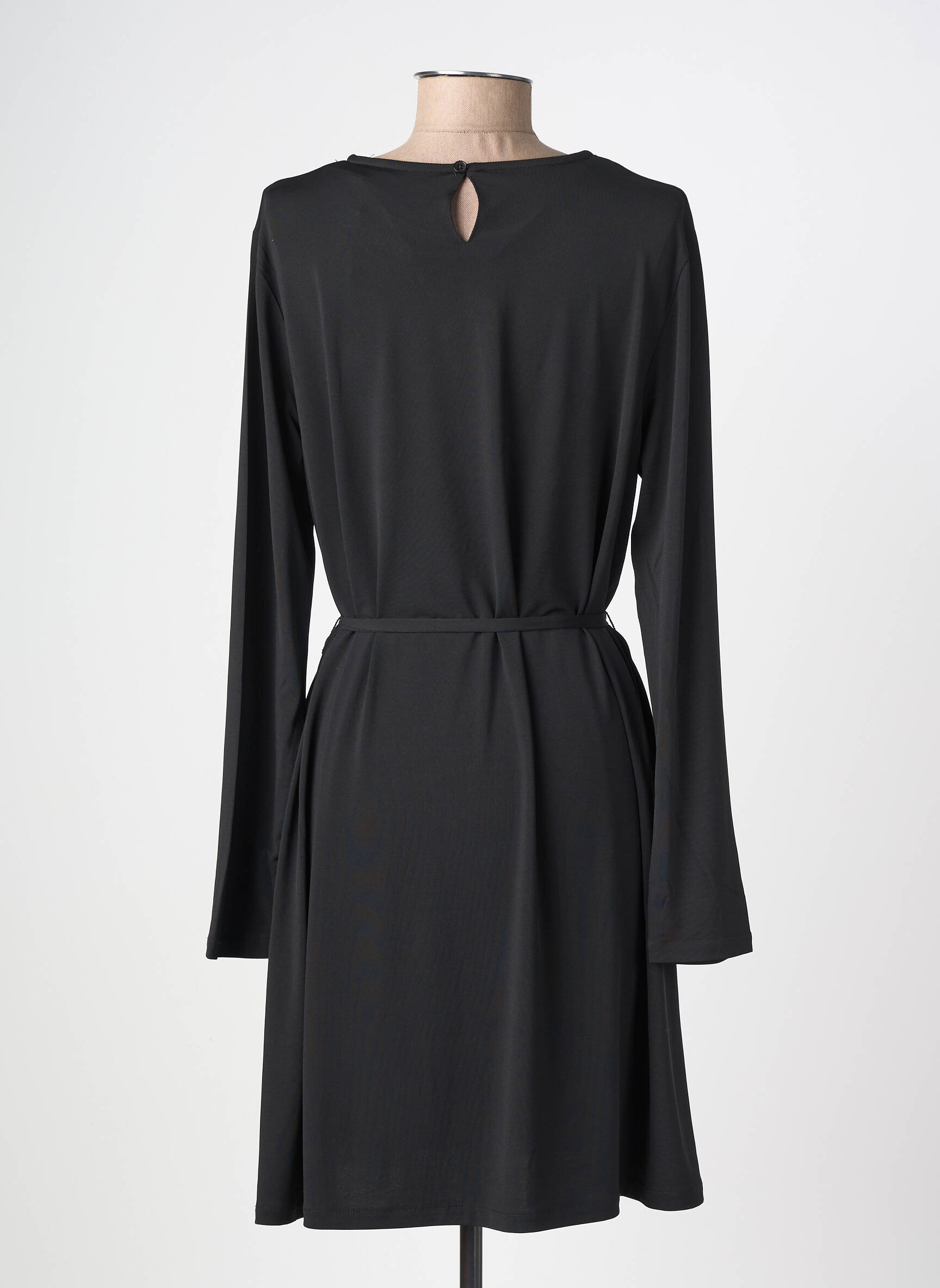 Rochie midi mâneci lungi mâneci lungi negru LOSAN femeie