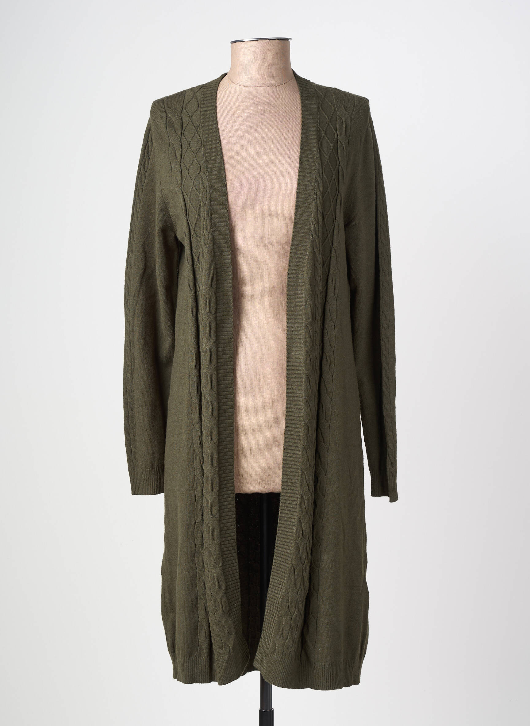 Vestă cu mâneci lungi mâneci lungi verde CREAM femeie