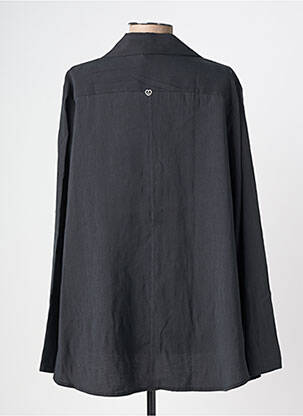 Cămașă țesătură poplin mâneci lungi negru PLEASE femeie