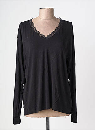 Top mâneci lungi mâneci lungi negru LOSAN femeie