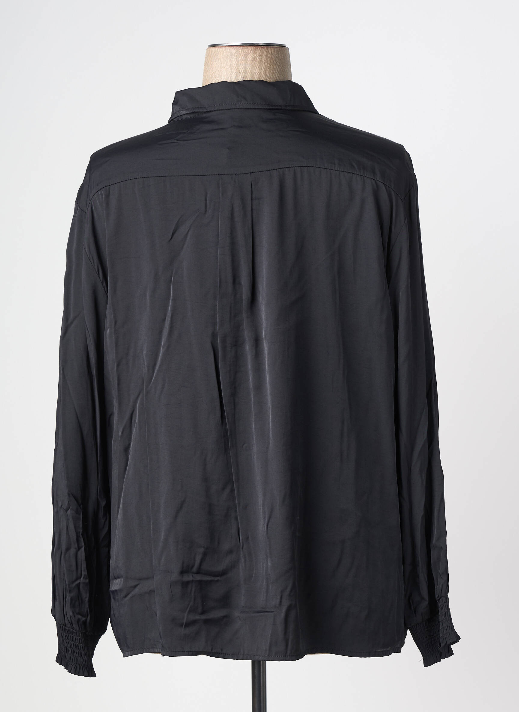 Cămașă croială fluidă mâneci lungi negru CREAM femeie
