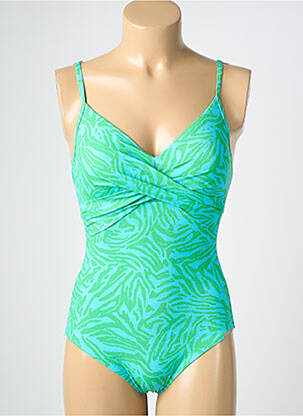 Costum de baie dintr-o singură piesă imprimeu fantezie top sutien modelat verde LIDEA femeie