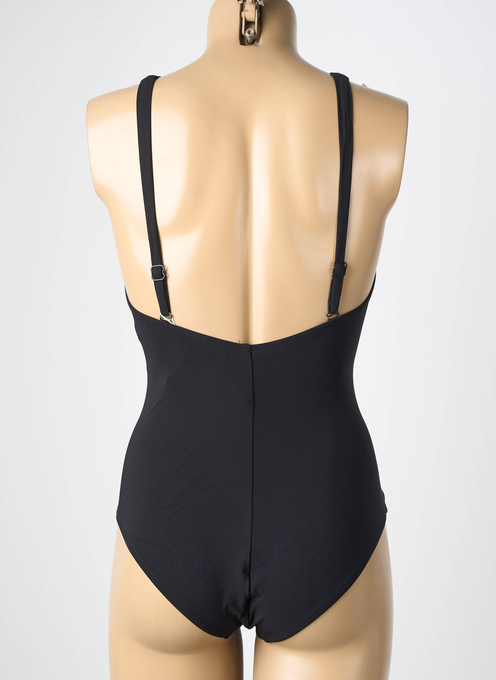 Costum de baie dintr-o singură piesă bretele elastice reglabile top sutien modelat negru MARYAN MEHLHORN femeie