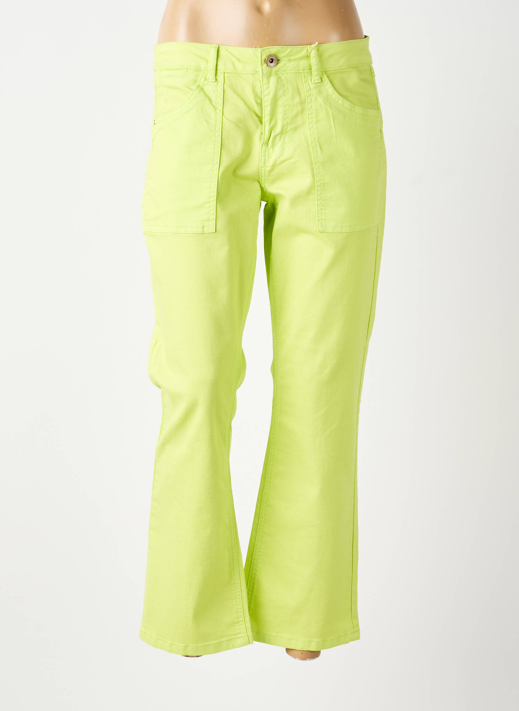 Blugi bootcut mărime normală mărime normală verde CREAM femeie