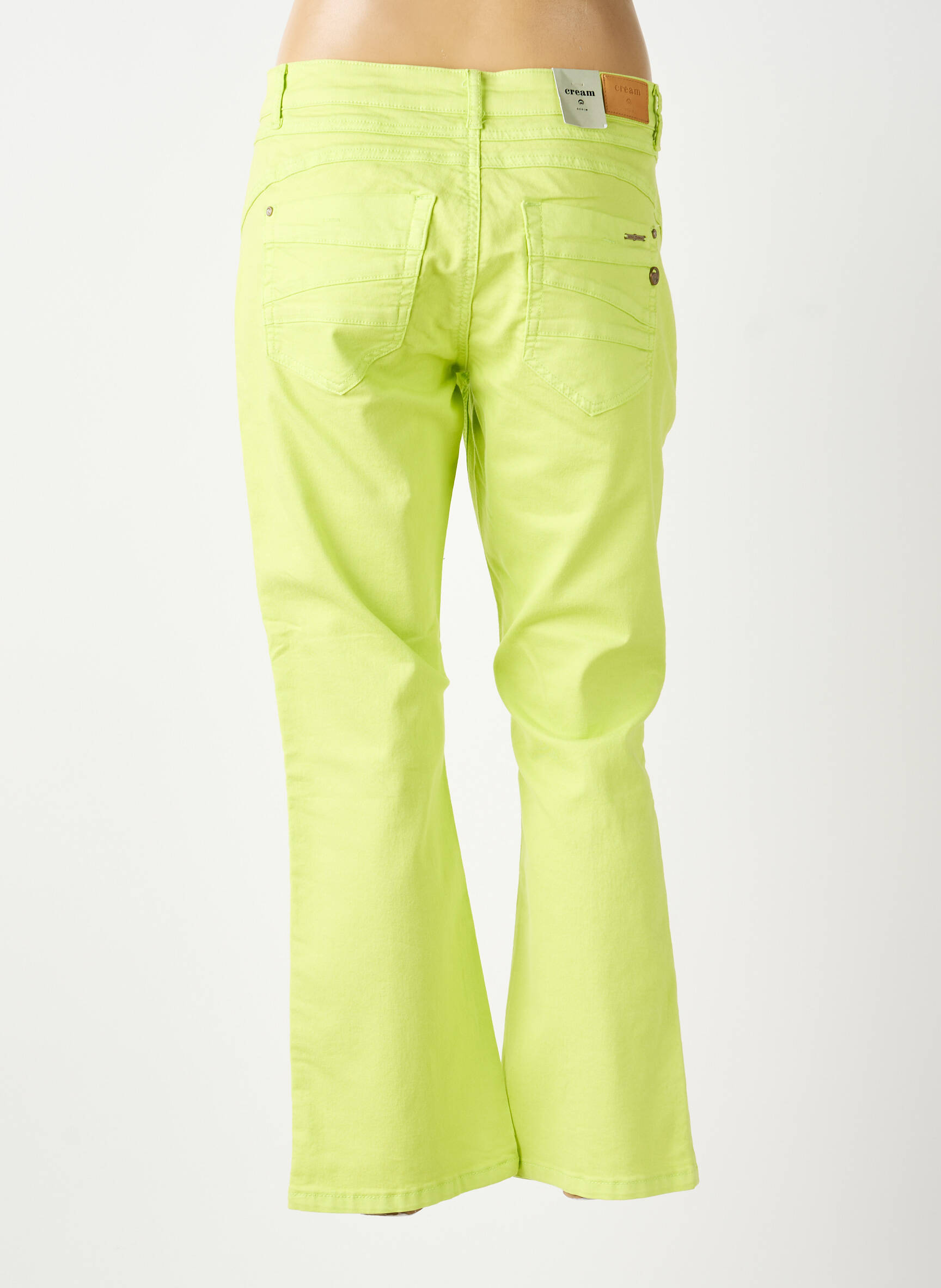 Blugi bootcut mărime normală mărime normală verde CREAM femeie