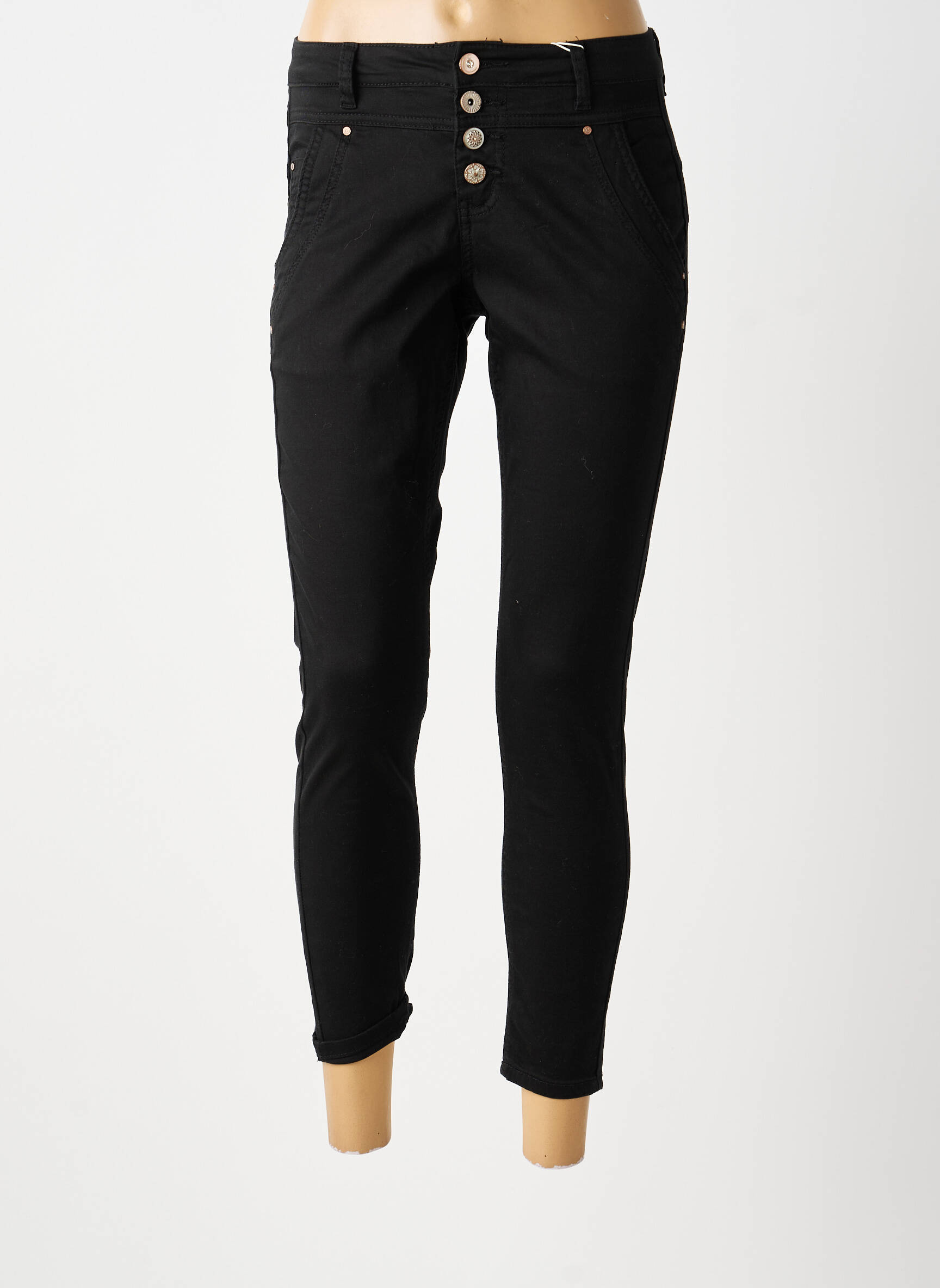 Pantalon 7/8 mărime normală mărime normală negru CREAM femeie