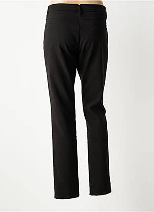 Pantalon chino țesătură poplin mărime normală negru PLEASE femeie