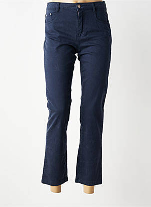 Pantalon slim țesătură poplin mărime normală albastru LOLA ESPELETA femeie