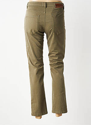 Pantalon slim țesătură poplin mărime normală verde LOLA ESPELETA femeie