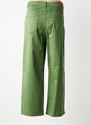 Pantalon larg închidere cu fermoar sub clapetă cu nasturi mărime normală verde LOLA ESPELETA femeie