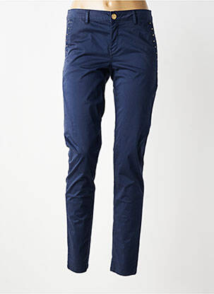 Pantalon chino elasticitate mărime normală albastru LOLA ESPELETA femeie