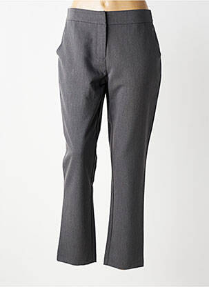 Pantalon chino închidere cu fermoar sub clapetă cu cârlig mărime normală gri LOSAN femeie