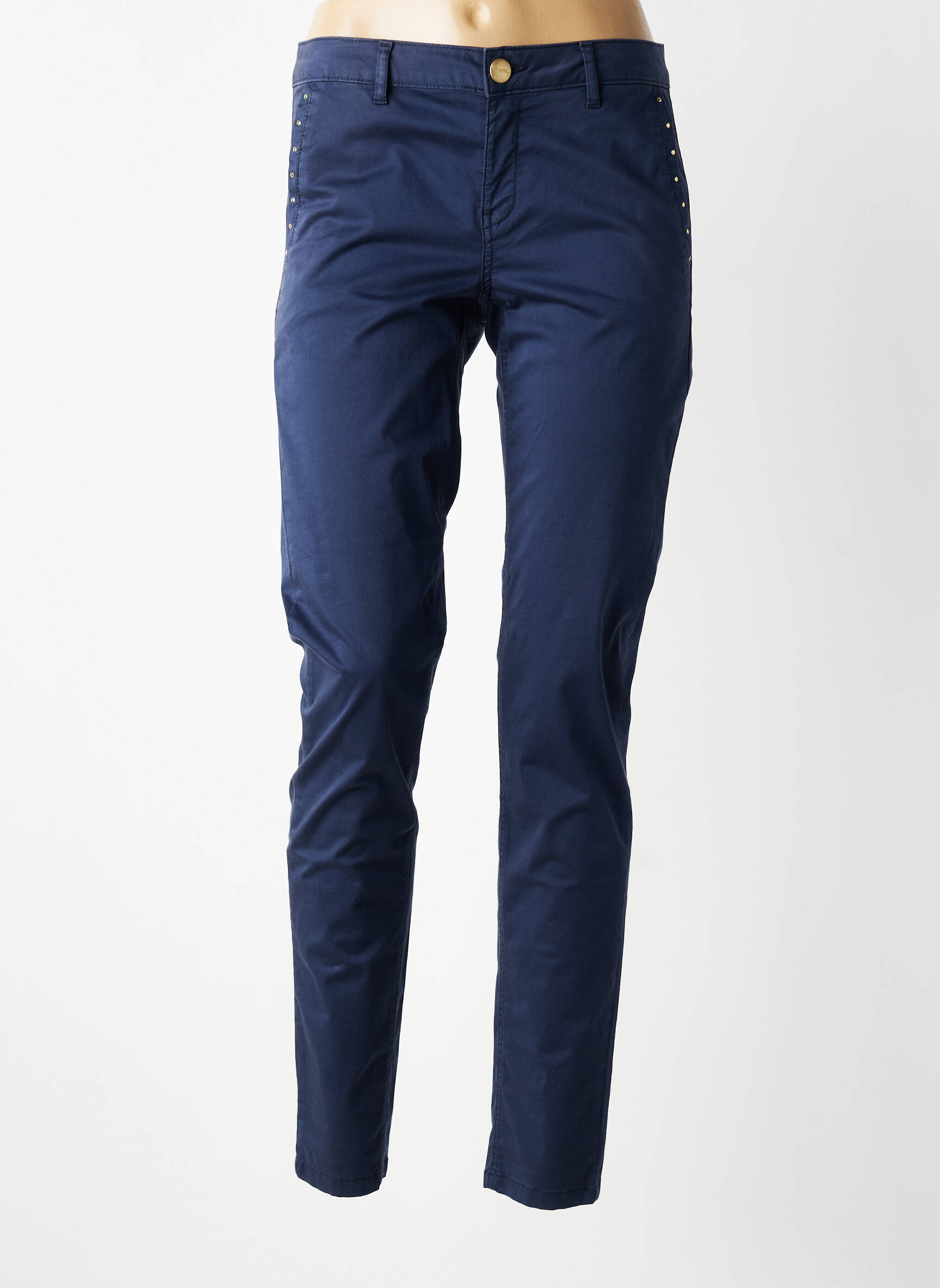 Pantalon chino elasticitate mărime normală albastru LOLA ESPELETA femeie
