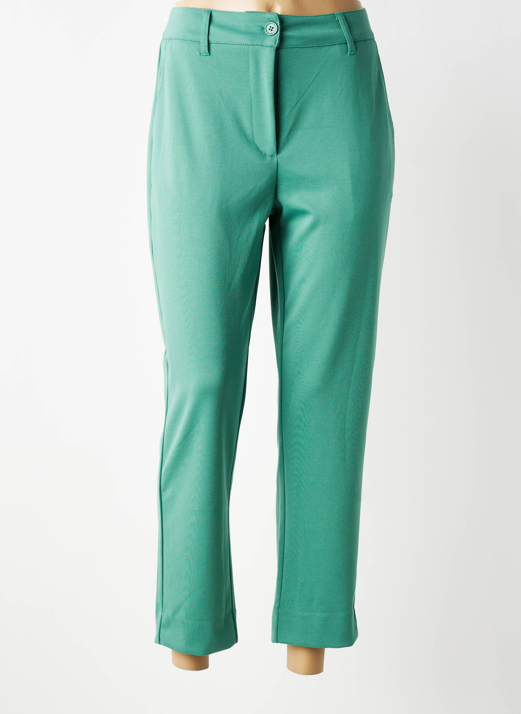Pantalon slim elasticitate mărime normală verde SOAKED IN LUXURY femeie