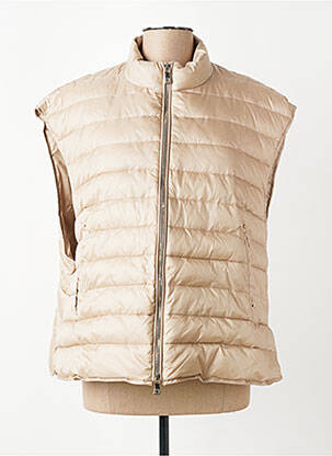 Geacă matlasată finisaj interior căptușeală satinată fără glugă bej ELENA MIRO femeie