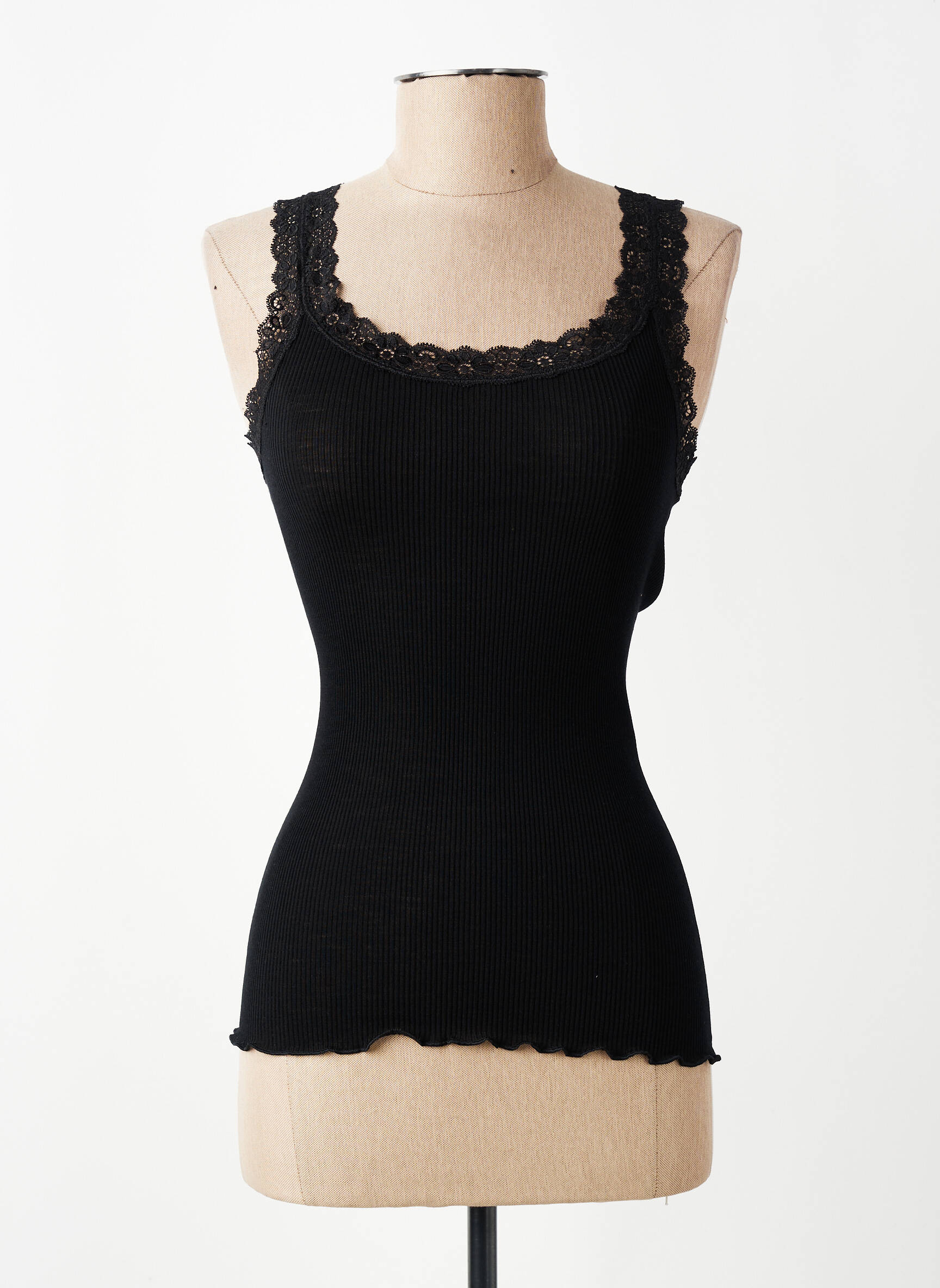 Top/caraco elasticitate negru VITTORIA femeie