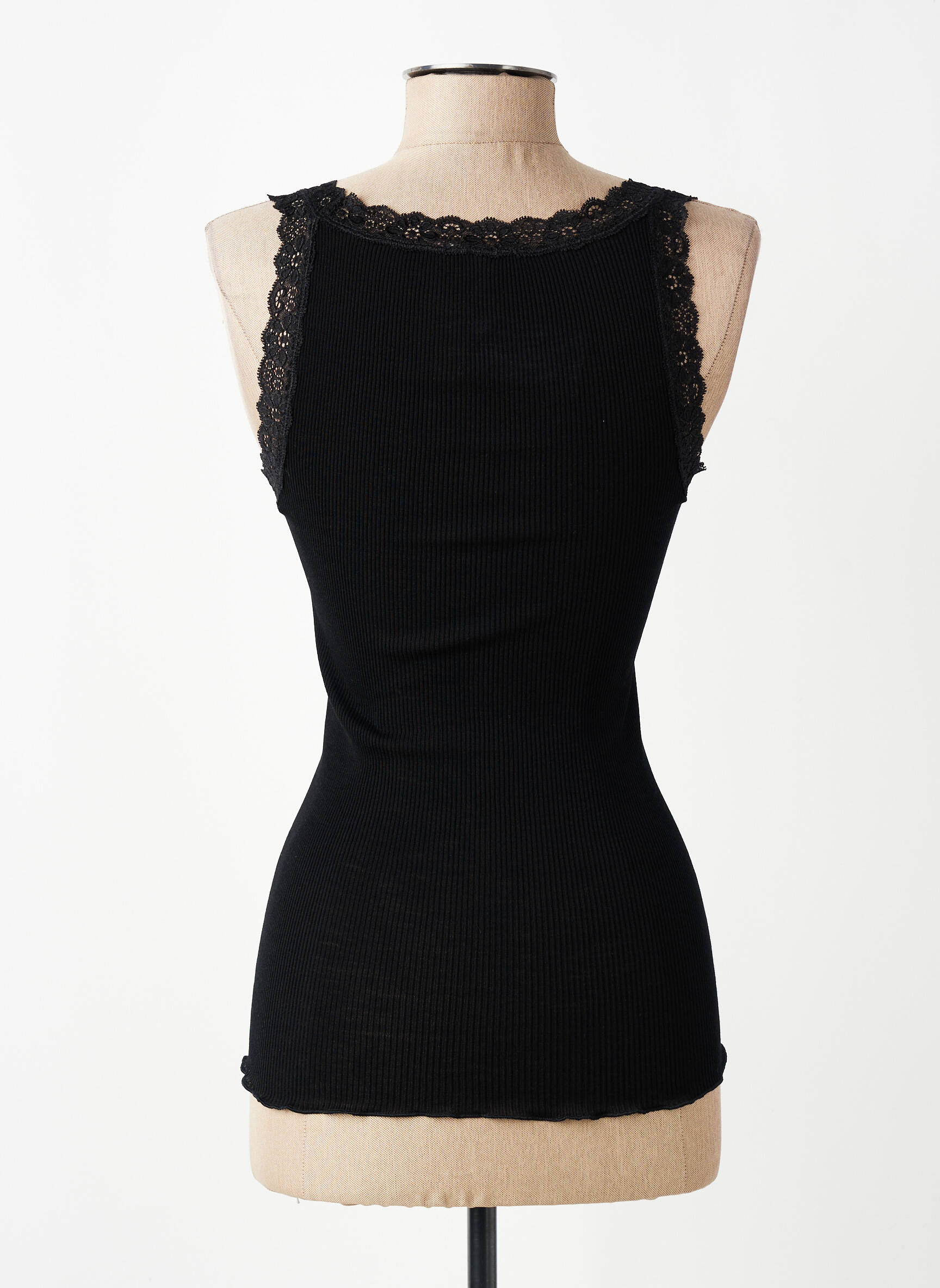 Top/caraco elasticitate negru VITTORIA femeie