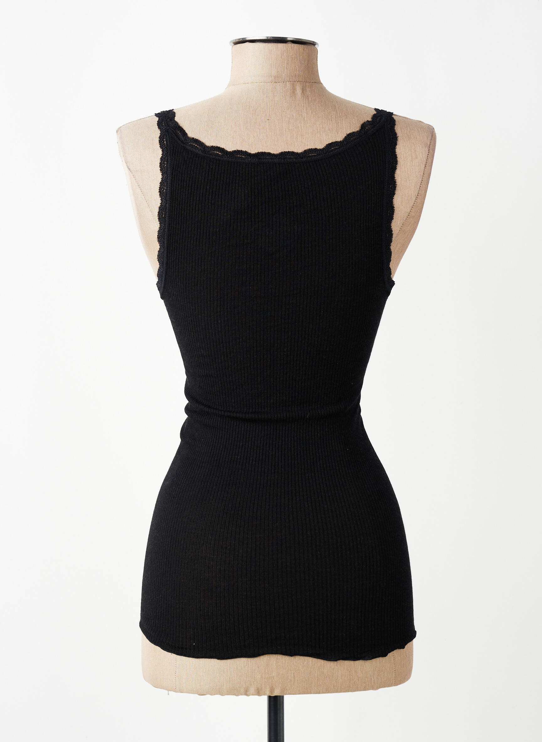Top/caraco elasticitate negru VITTORIA femeie