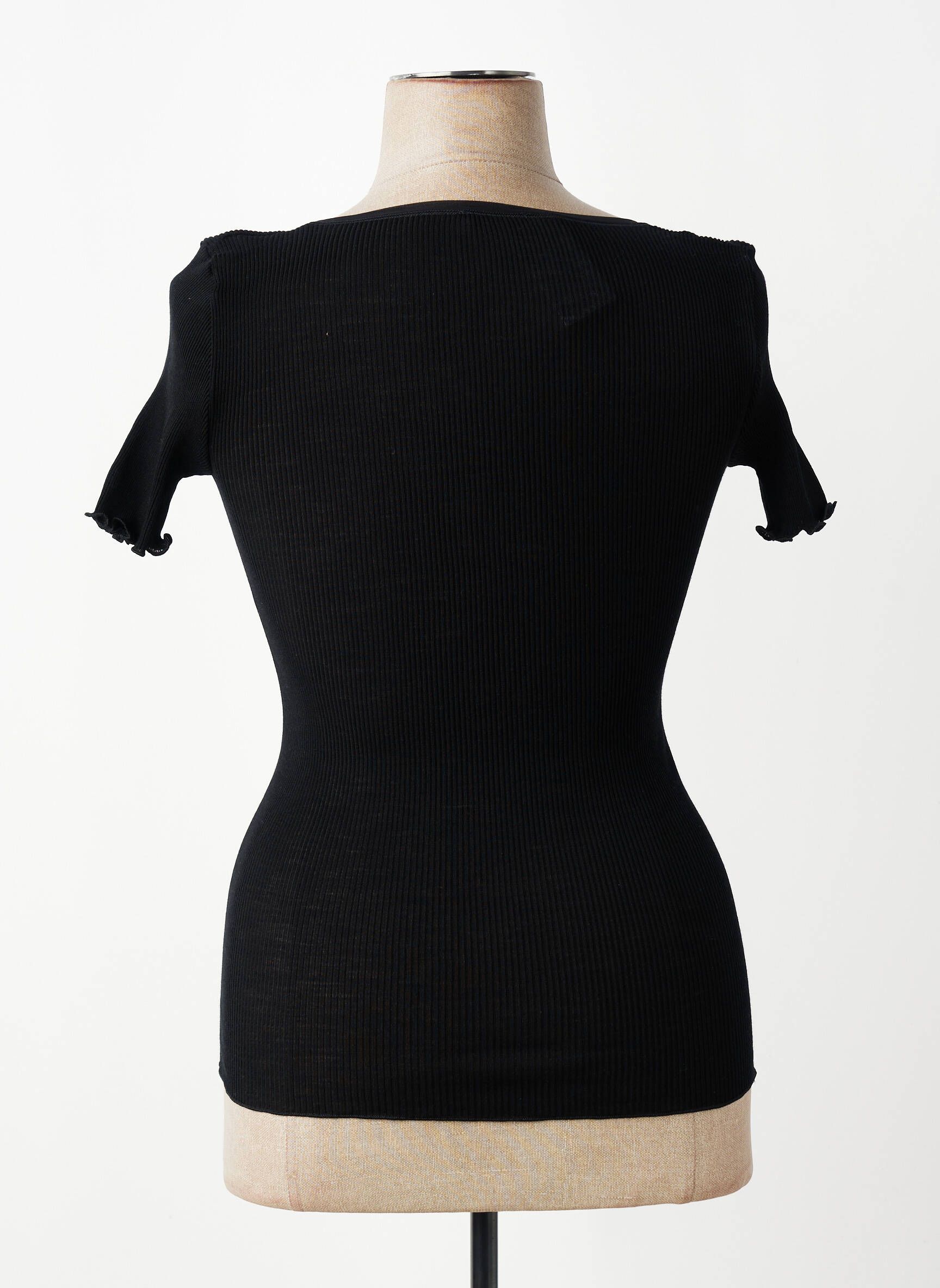 Top/caraco elasticitate negru VITTORIA femeie