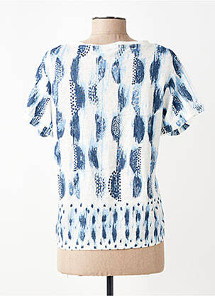 Tricou imprimeu fantezie mâneci scurte albastru ANANKE femeie