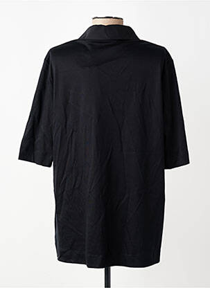 Polo elasticitate mâneci scurte negru ELENA MIRO femeie