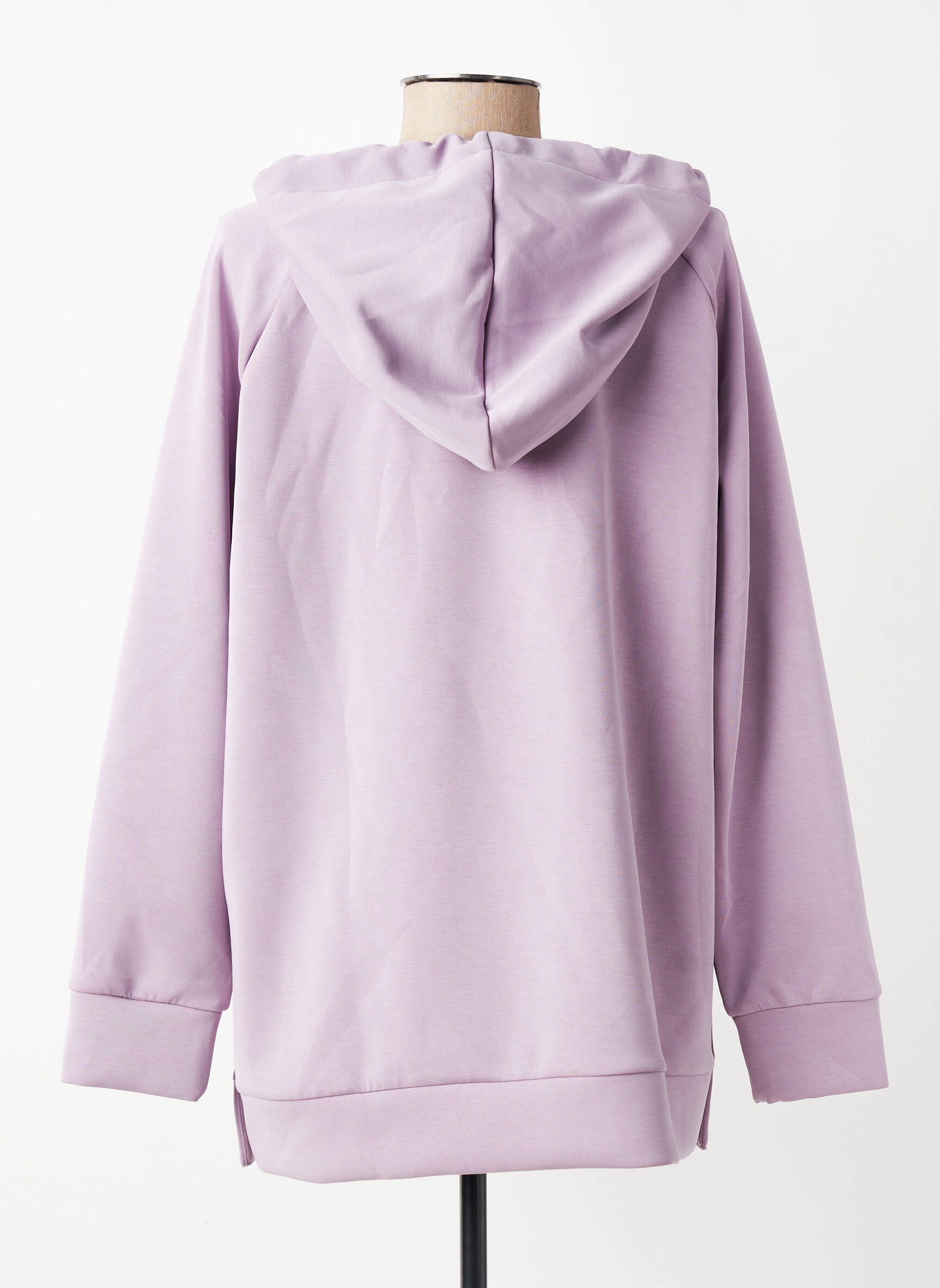 Hanorac cu glugă buzunare mâneci lungi violet ELENA MIRO femeie
