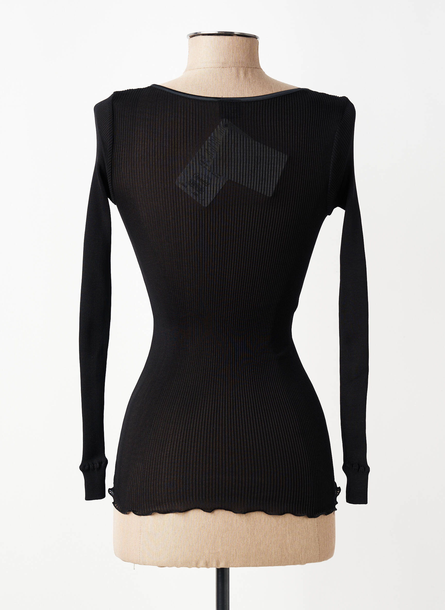 Top/caraco elasticitate negru OSCALITO femeie