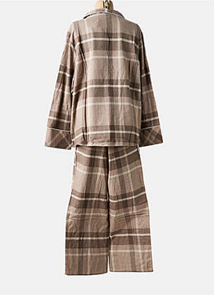Pijama țesătură jerseu maro ARUELLE femeie