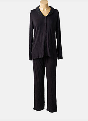 Pijama țesătură jerseu negru LORMAR femeie