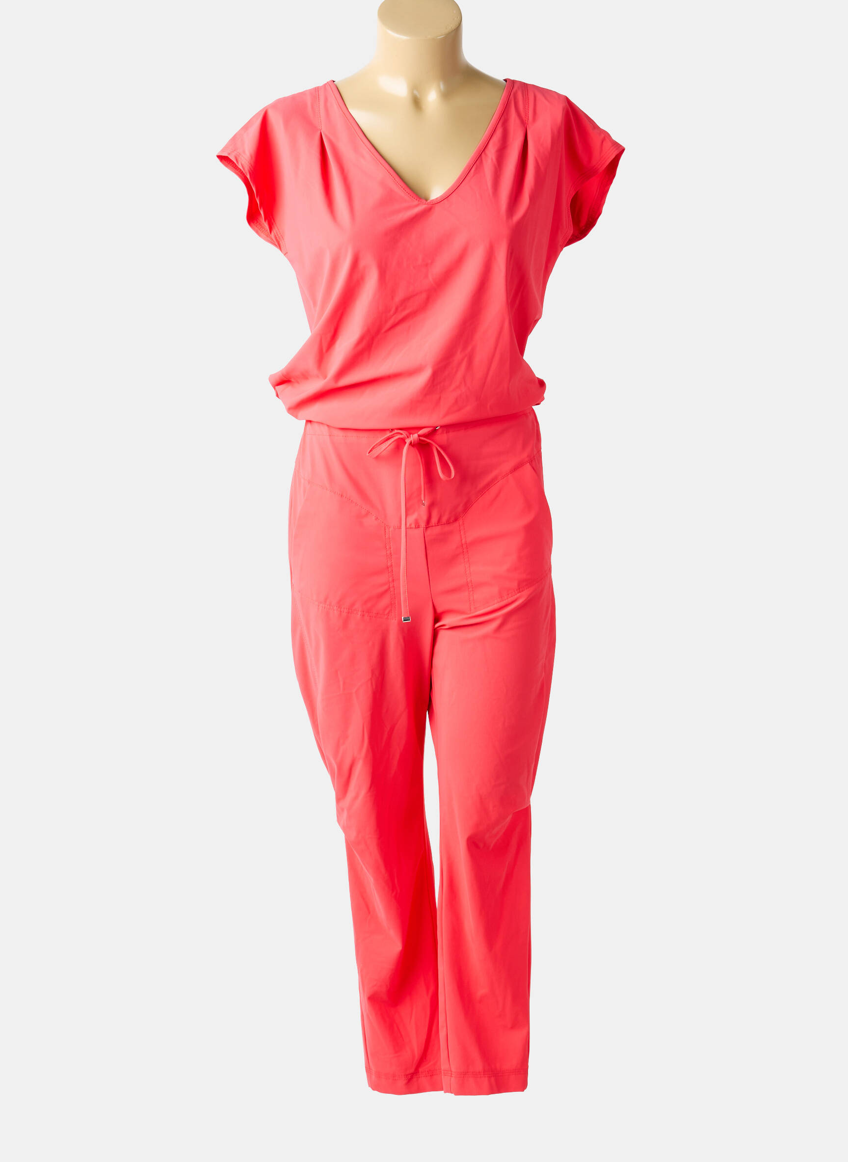 Salopetă-pantalon mâneci scurte mâneci scurte roz RAFFAELLO ROSSI femeie