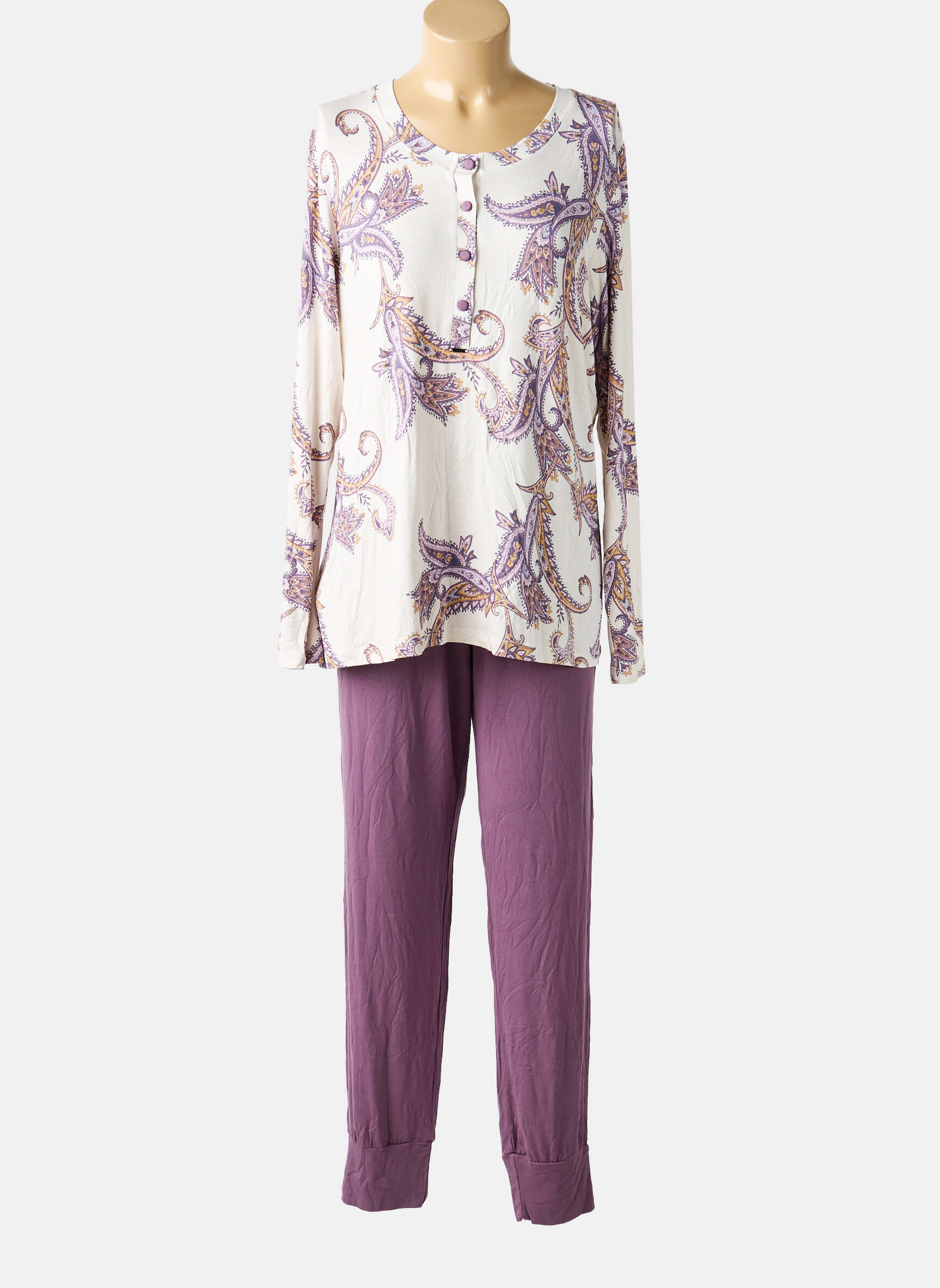 Pijama țesătură jerseu violet LORMAR femeie
