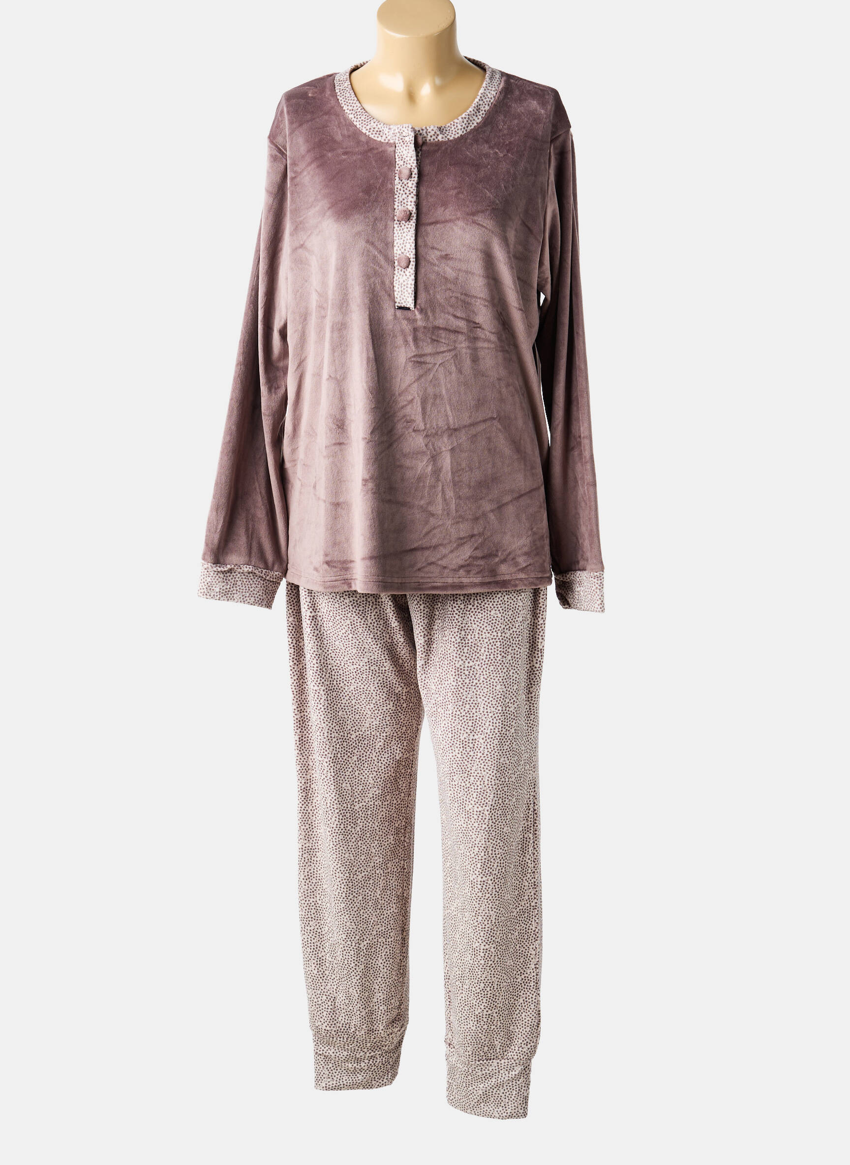 Pijama țesătură jerseu violet LORMAR femeie