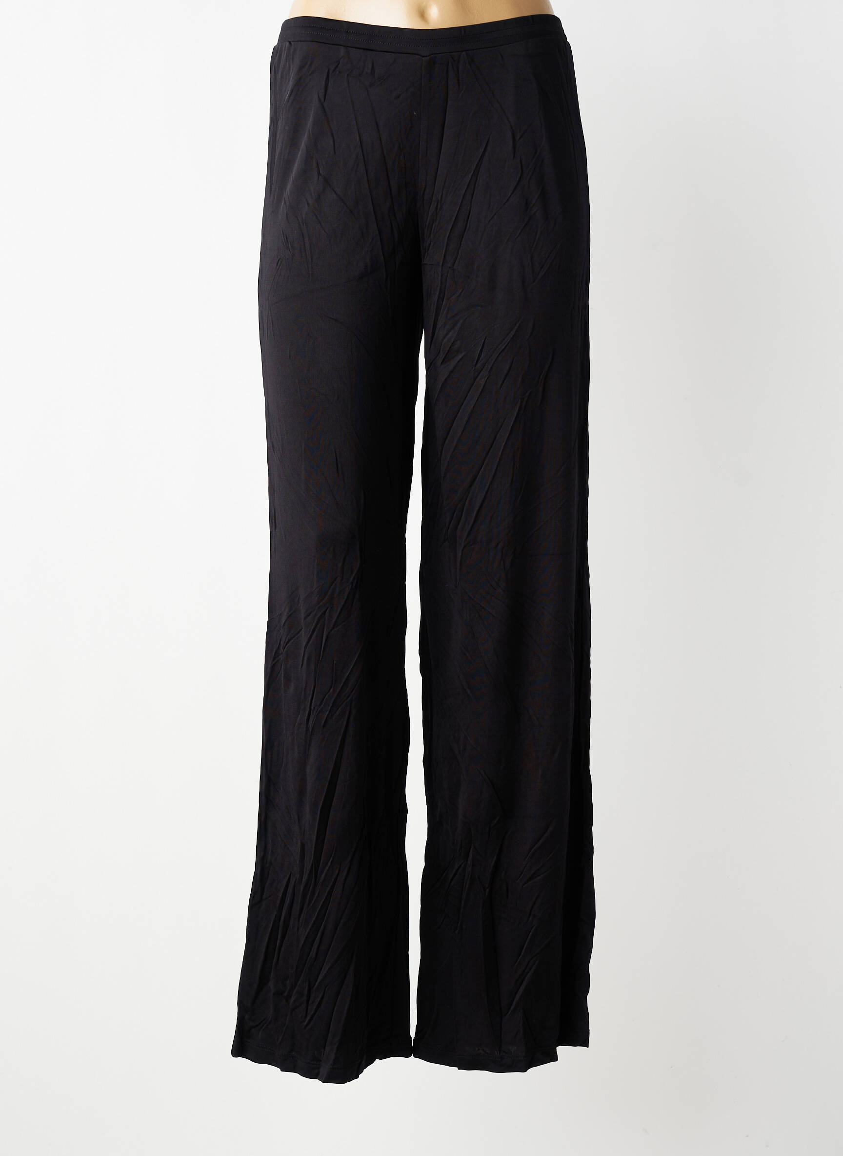 Pantalon drept talie elastică mărime normală negru TWINSET femeie