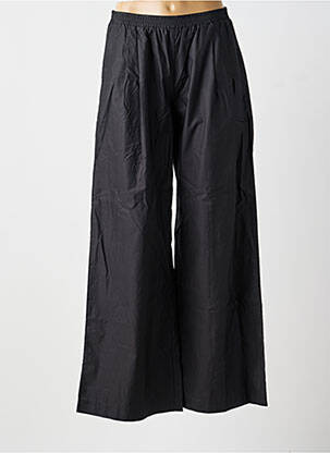 Pantalon larg țesătură poplin mărime normală negru TWINSET femeie