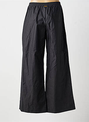 Pantalon larg țesătură poplin mărime normală negru TWINSET femeie