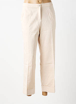 Pantalon 7/8 talie cu cleme mărime normală roz ELENA MIRO femeie