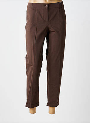 Pantalon 7/8 talie elastică mărime normală maro RAFFAELLO ROSSI femeie