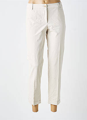 Pantalon 7/8 talie elastică mărime normală bej RAFFAELLO ROSSI femeie