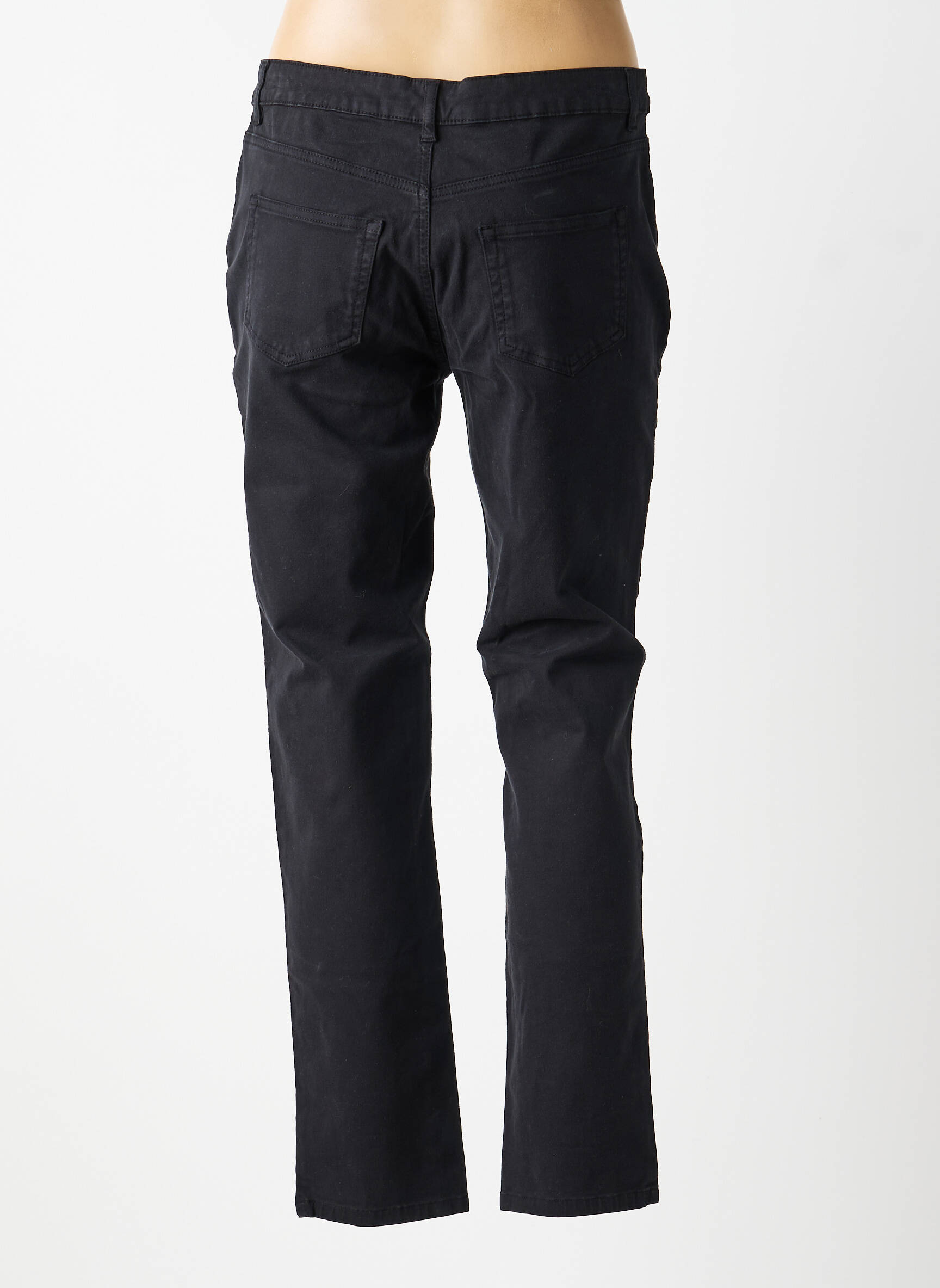 Pantalon slim țesătură poplin mărime normală negru ANANKE femeie