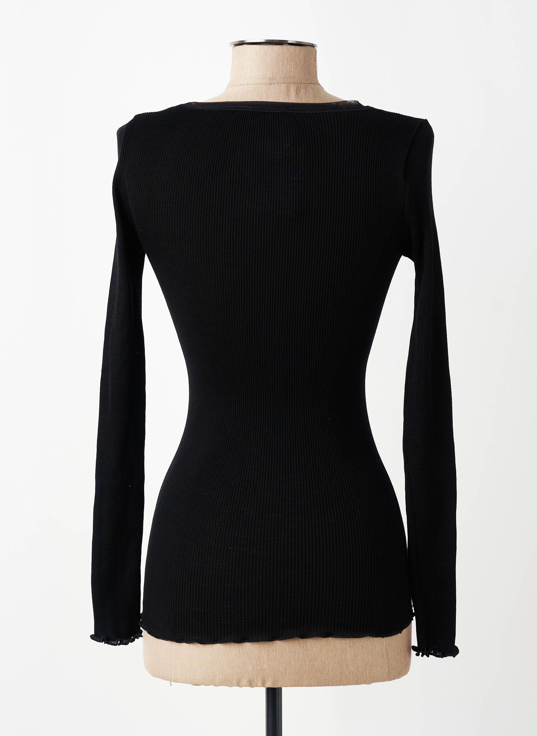 Tricou mâneci lungi mâneci lungi negru VITTORIA B femeie