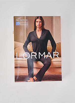 Pijama țesătură jerseu negru LORMAR femeie