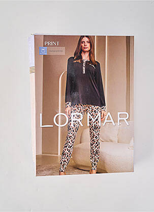 Pijama țesătură jerseu gri LORMAR femeie
