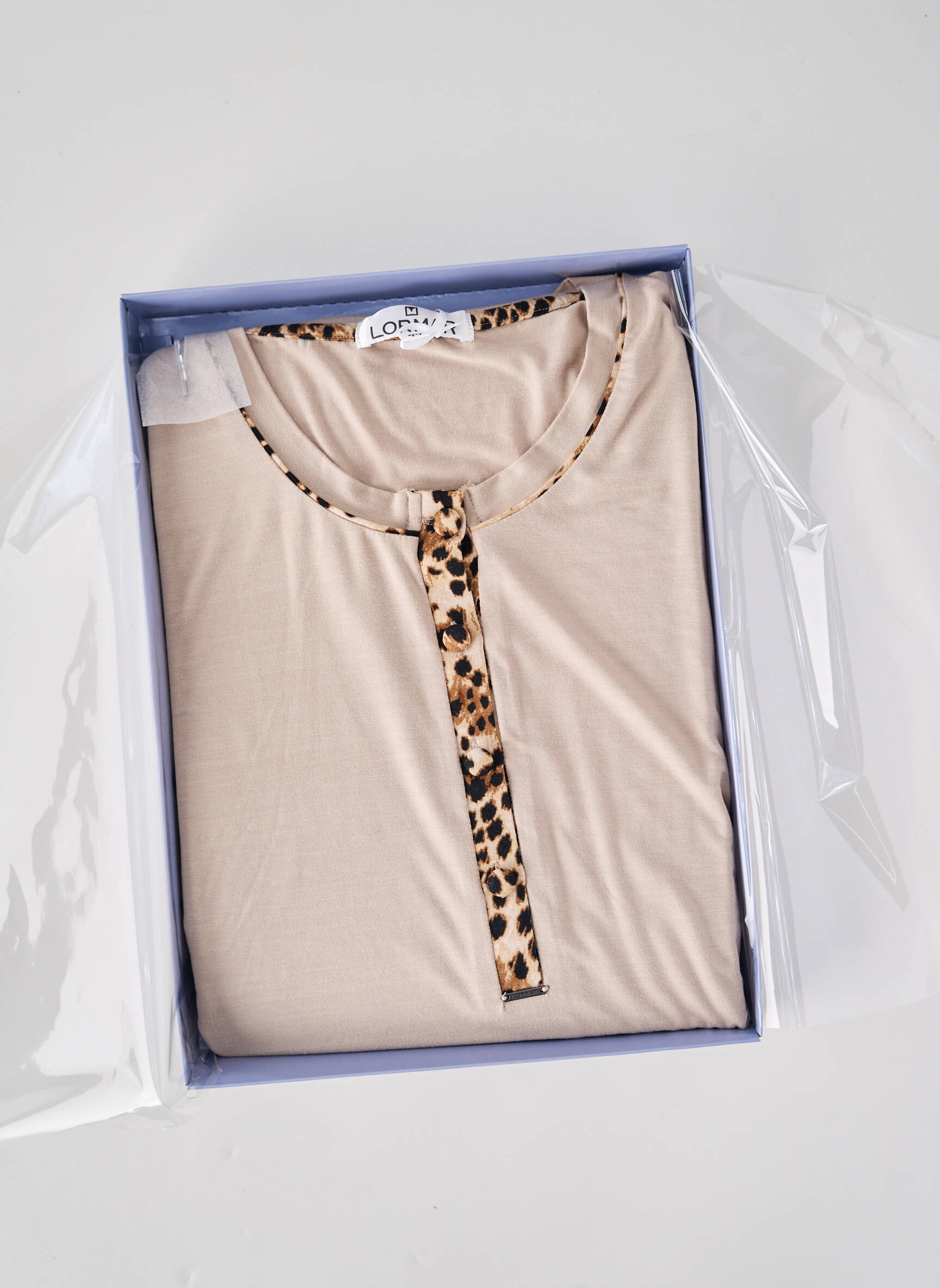 Pijama țesătură jerseu bej LORMAR femeie