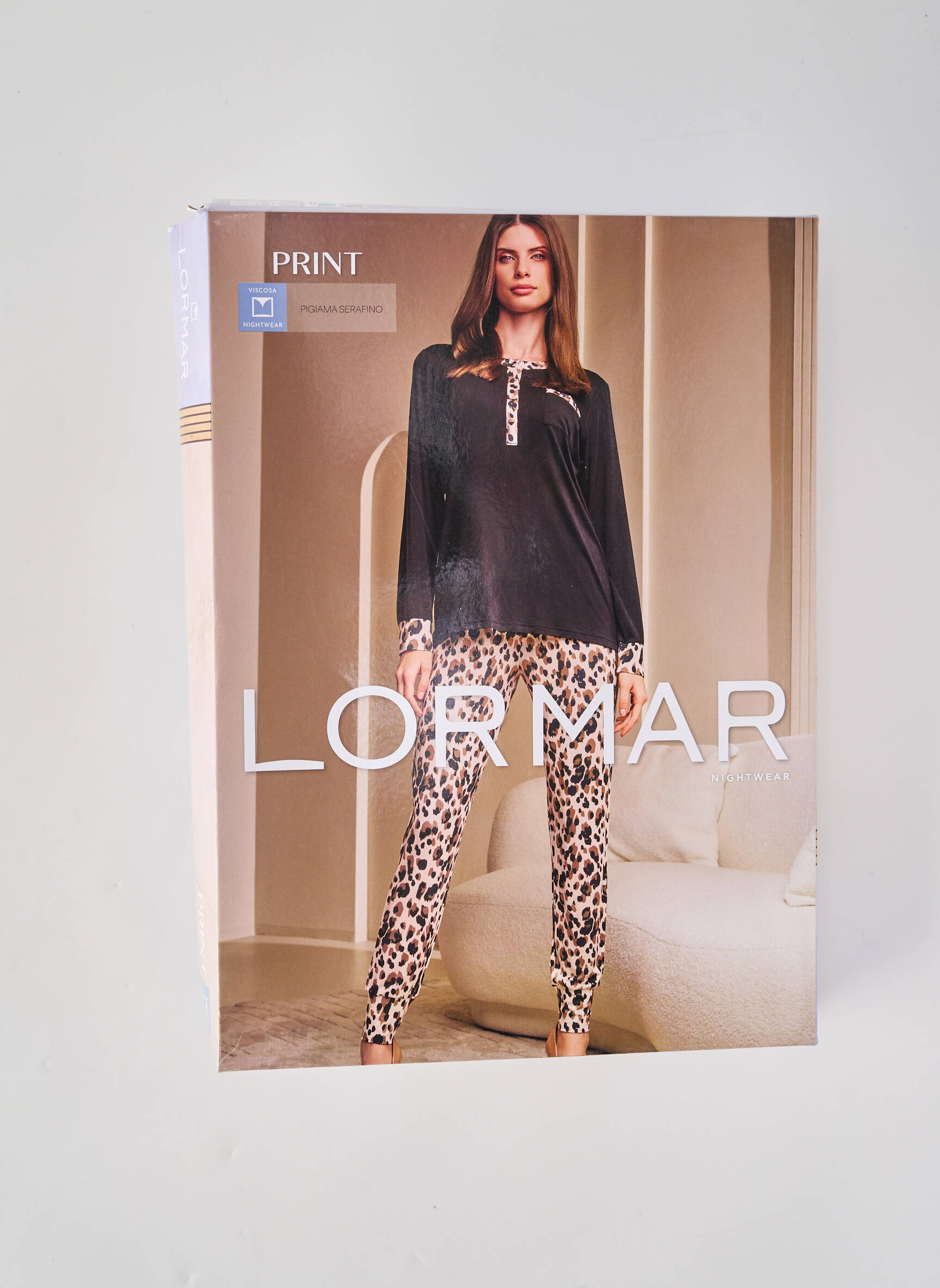 Pijama țesătură jerseu gri LORMAR femeie