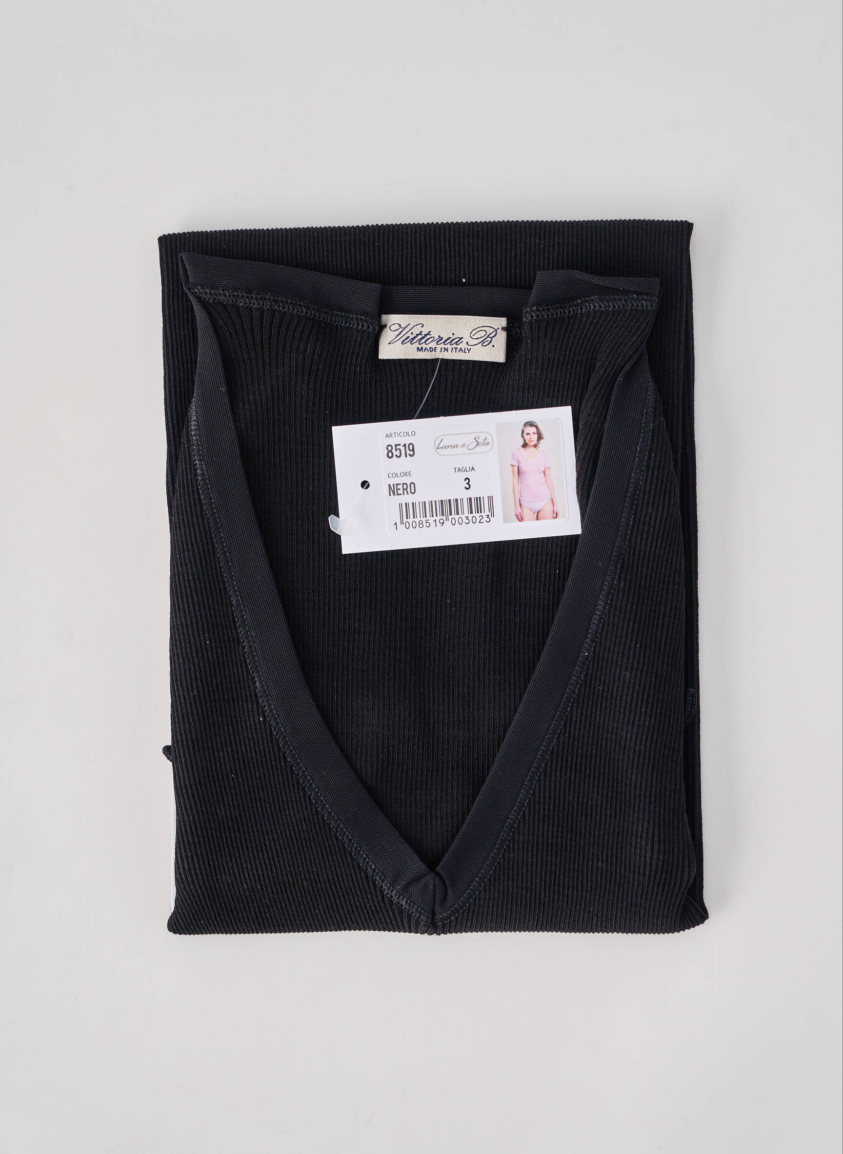 Top/caraco elasticitate negru VITTORIA femeie